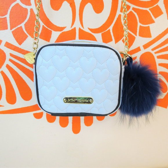 Betsey Johnson Handbags - Betsy Johnson White & Black Hearts Purse